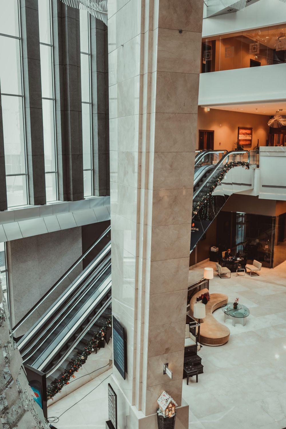 Hotel lobby interior
