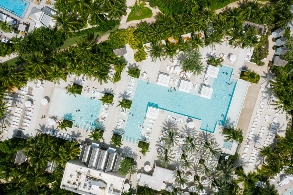 Luxury resort pool