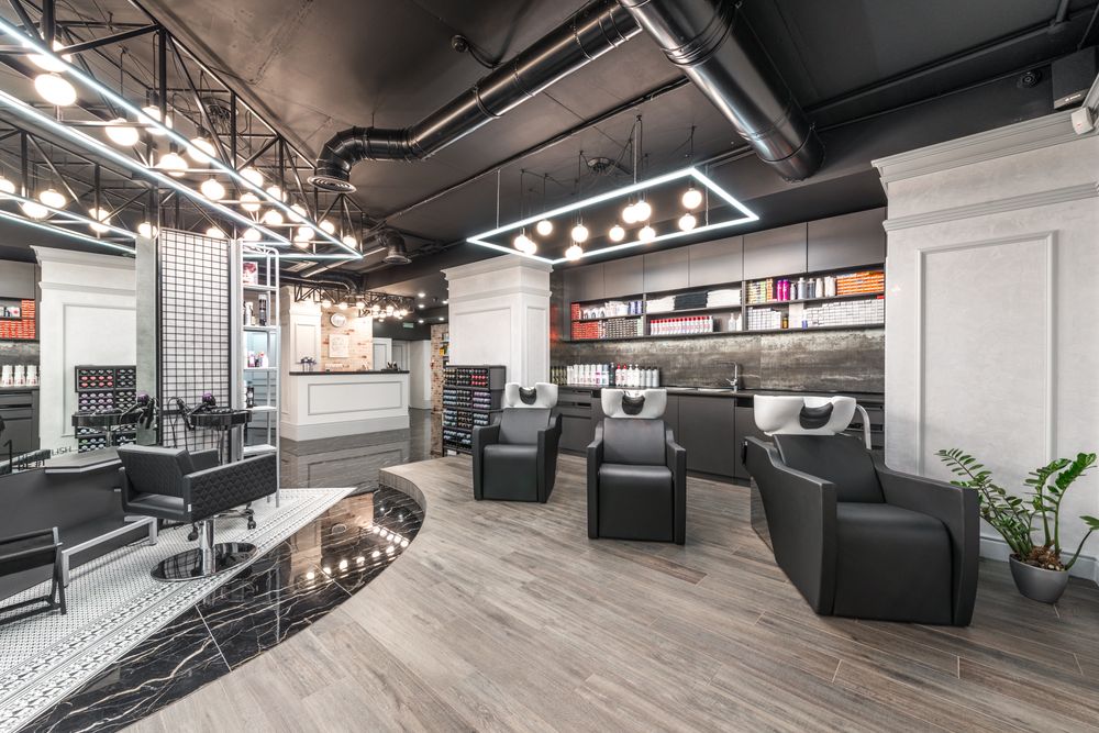 Hair salon interior