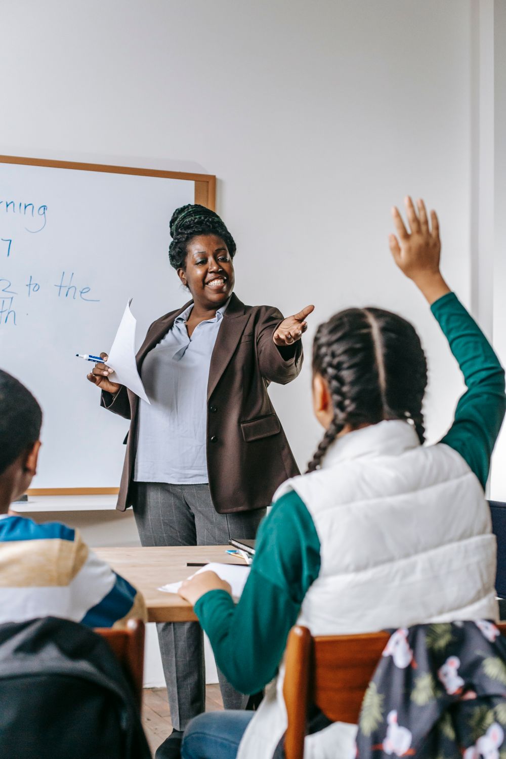 Teacher and students in classroom