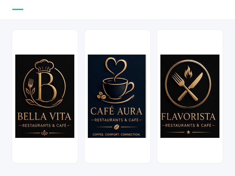 Restaurants & Cafés logo suite