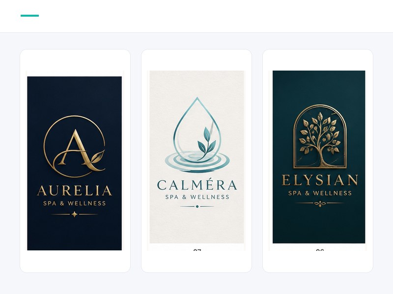 Spa & Wellness logo suite