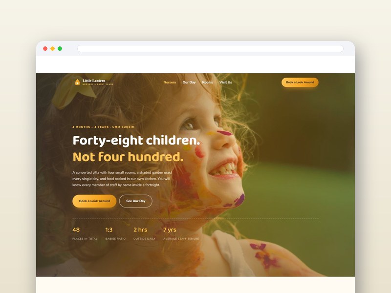 Nursery & Early Years interface design