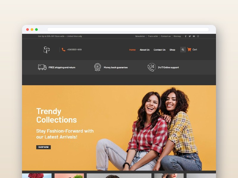 Fashion E-Commerce Store website design