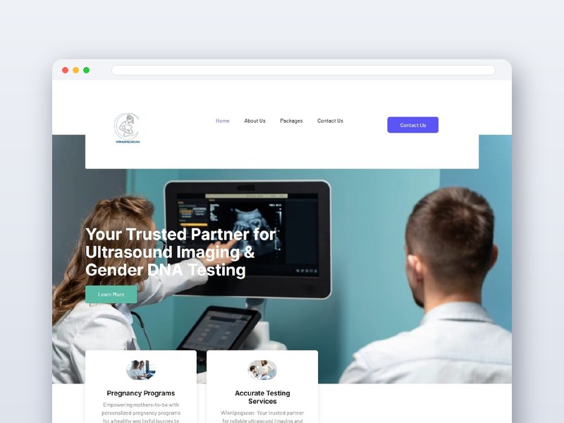 Ultrasound & DNA Clinic website design