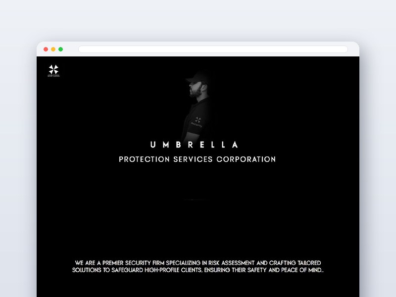 Umbrella Protection Services website design
